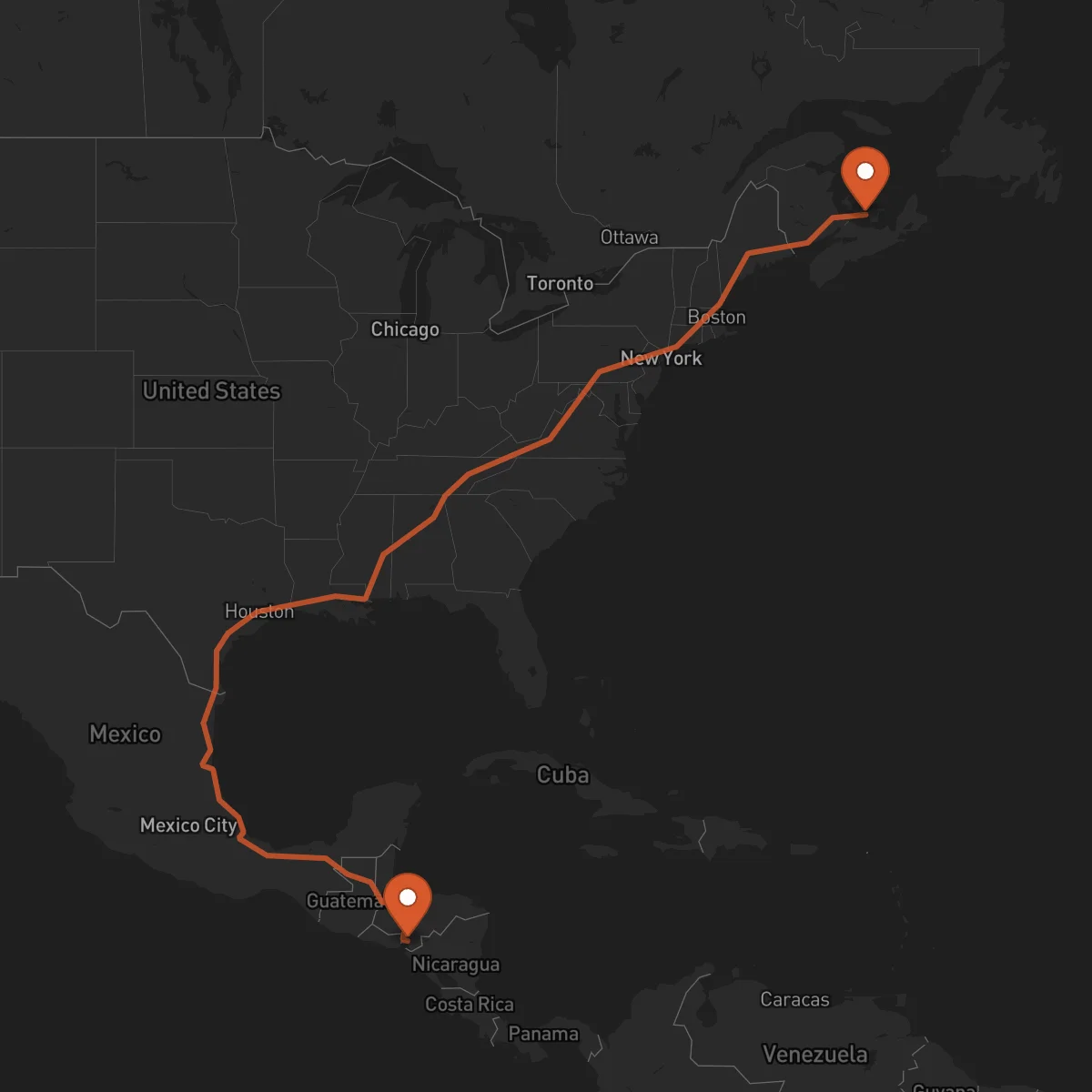 Ruta Nacaome - Charlottetown