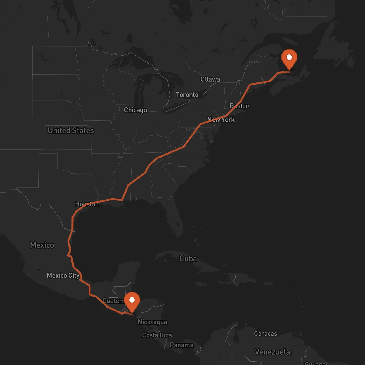 Ruta San Miguel - Charlottetown