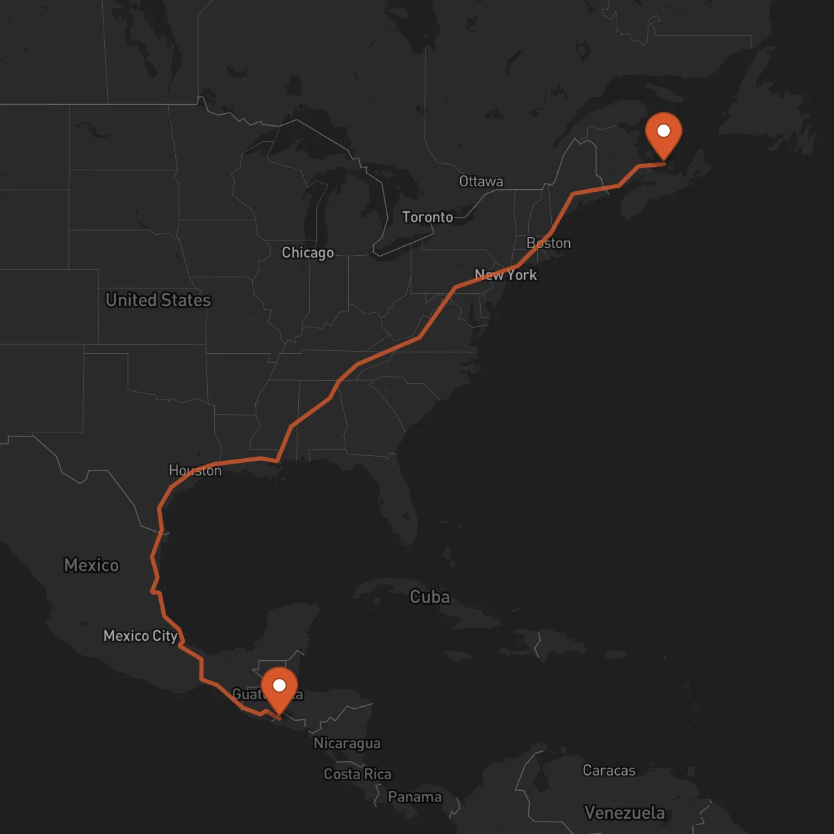 Ruta Santa Ana - Charlottetown