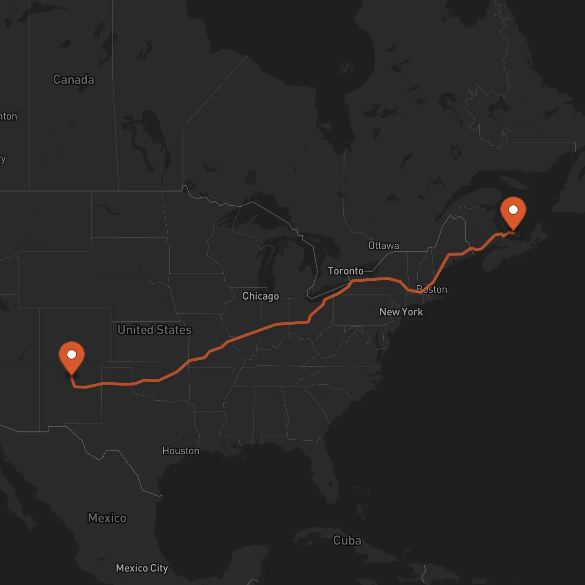 Ruta Santa Fe - Charlottetown