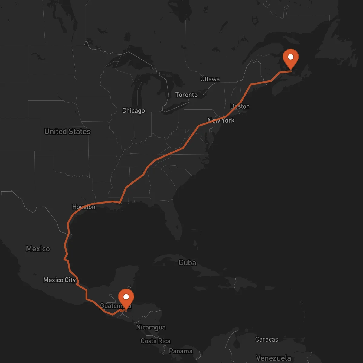 Ruta Santa Rosa de Copán - Charlottetown