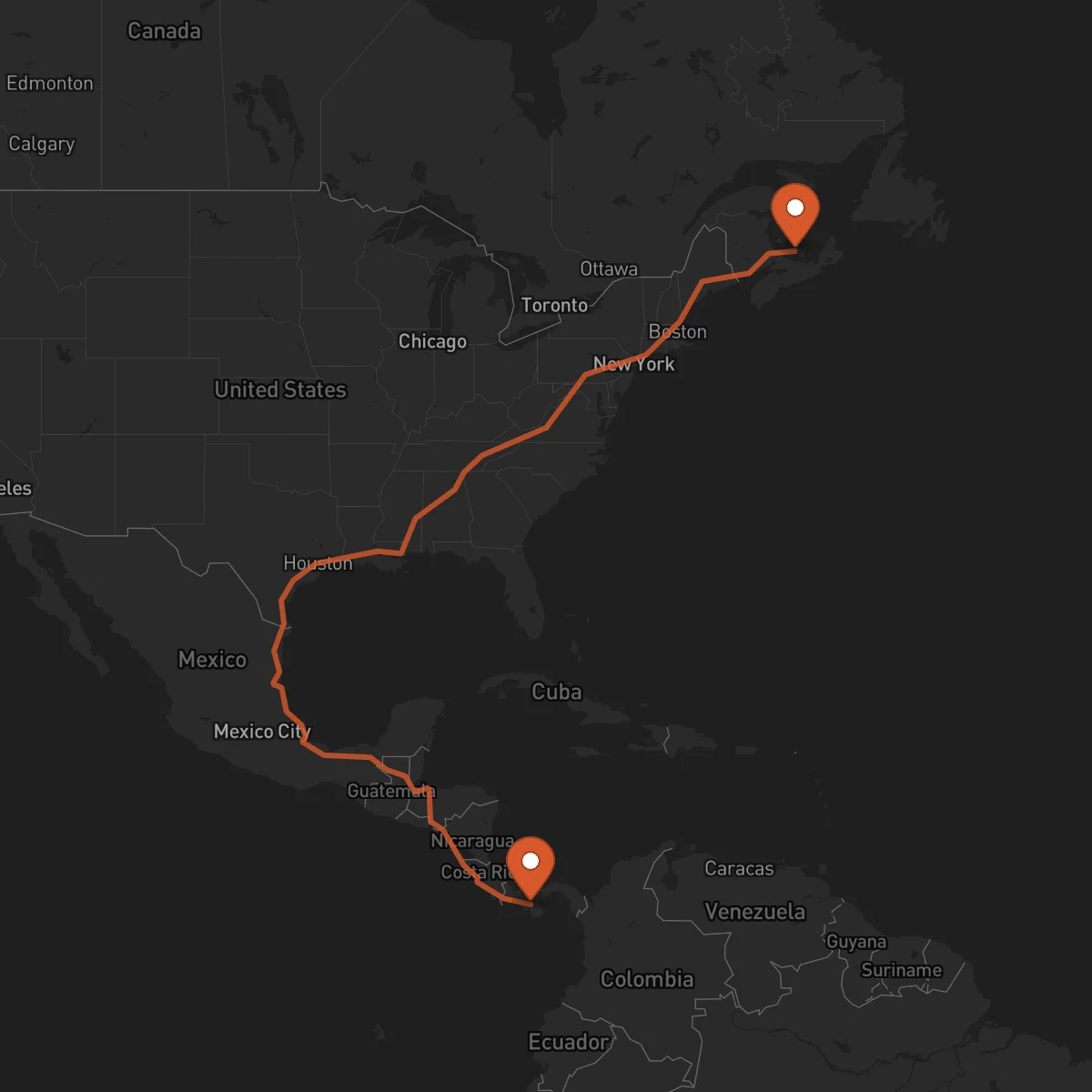 Ruta Santiago de Veraguas - Charlottetown