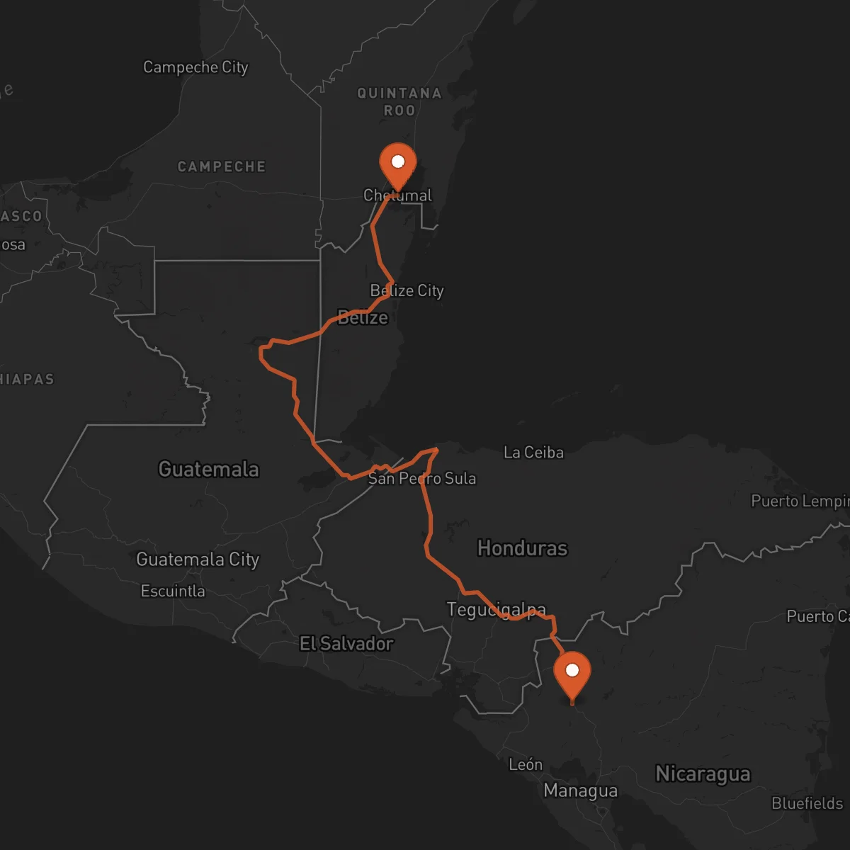 Ruta Chetumal - Estelí