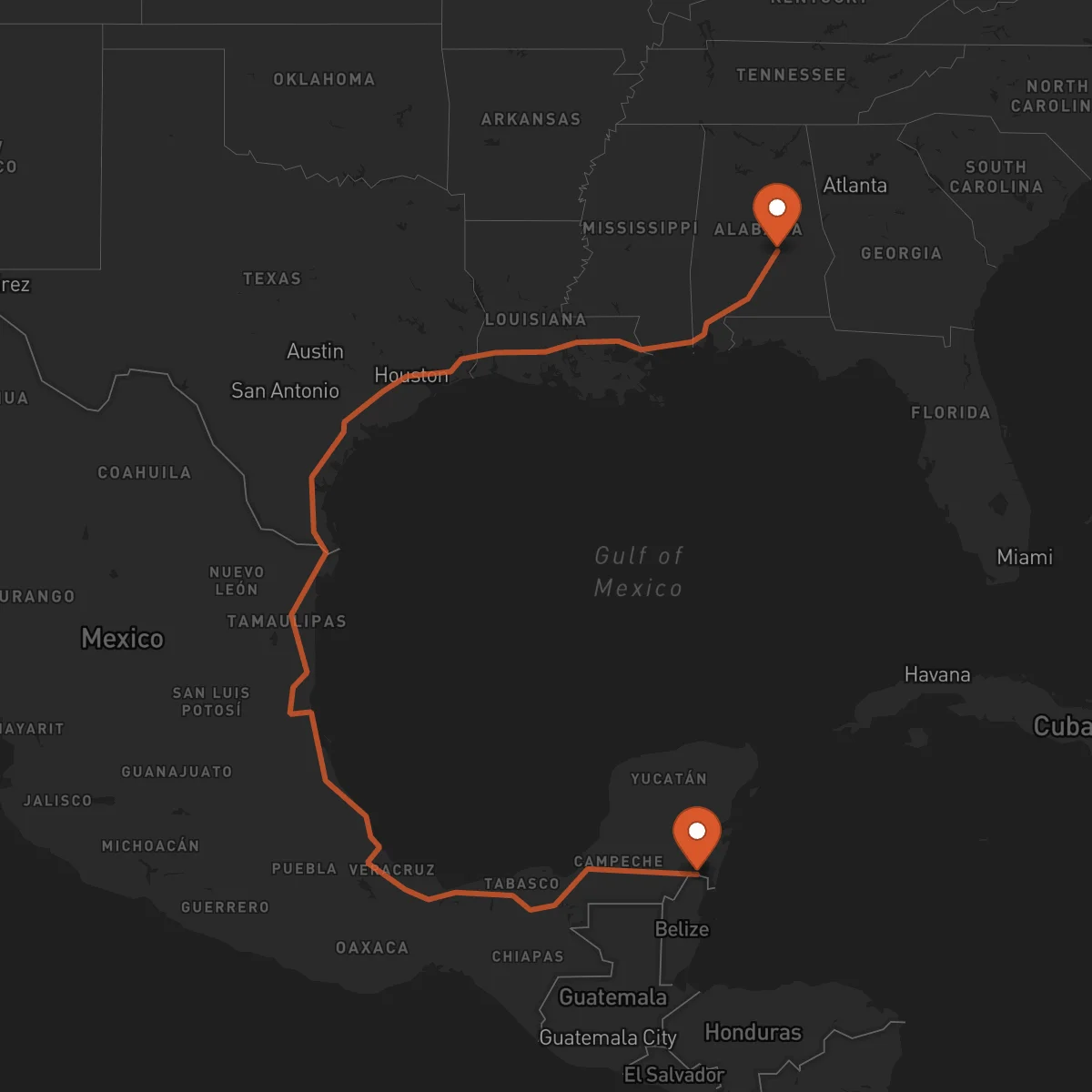 Ruta Montgomery - Chetumal