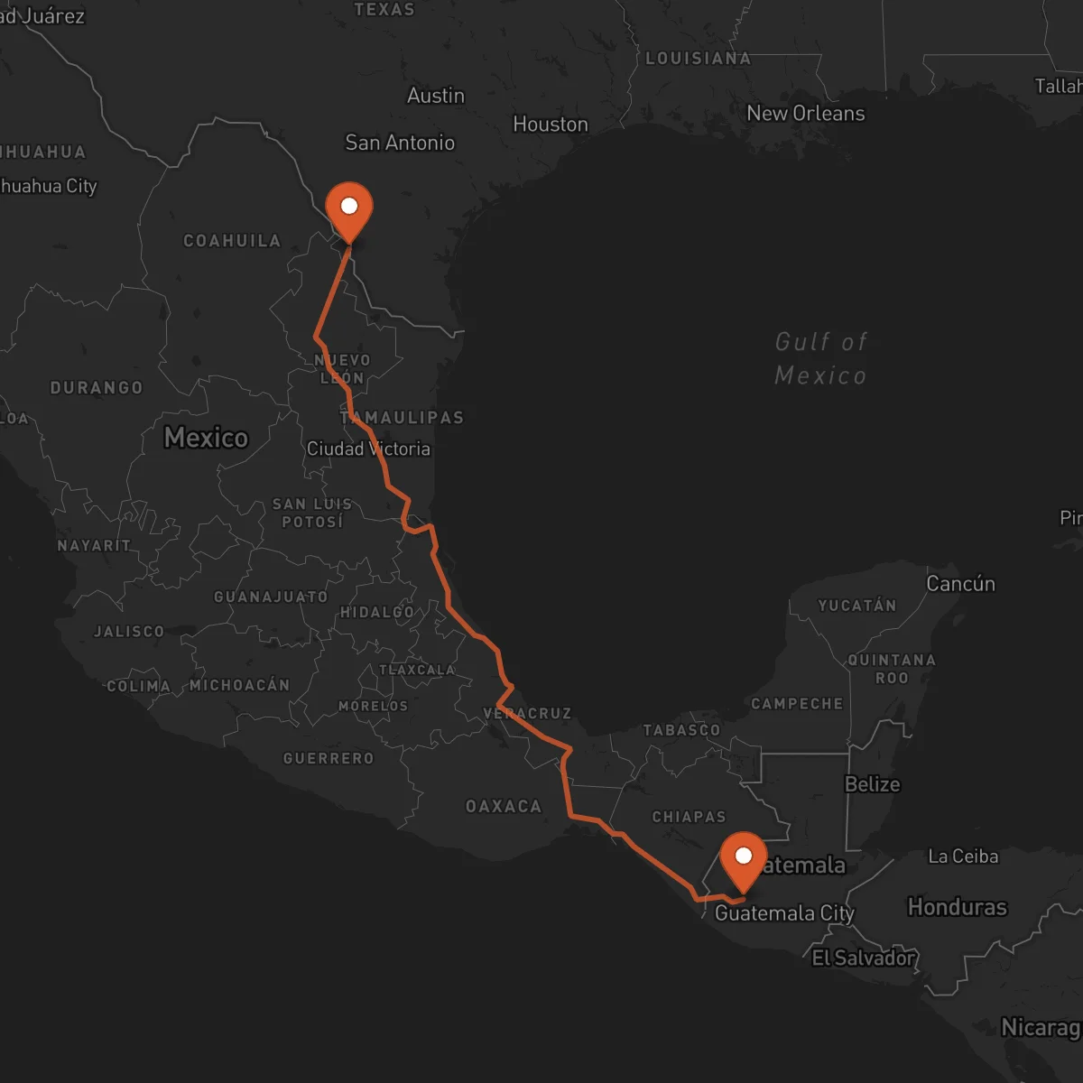 Ruta Nacaome - Chetumal