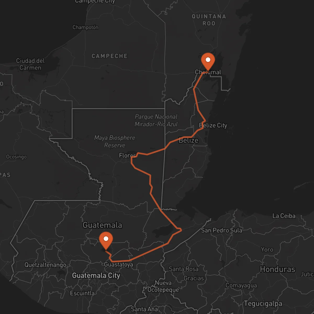 Ruta Salamá - Chetumal