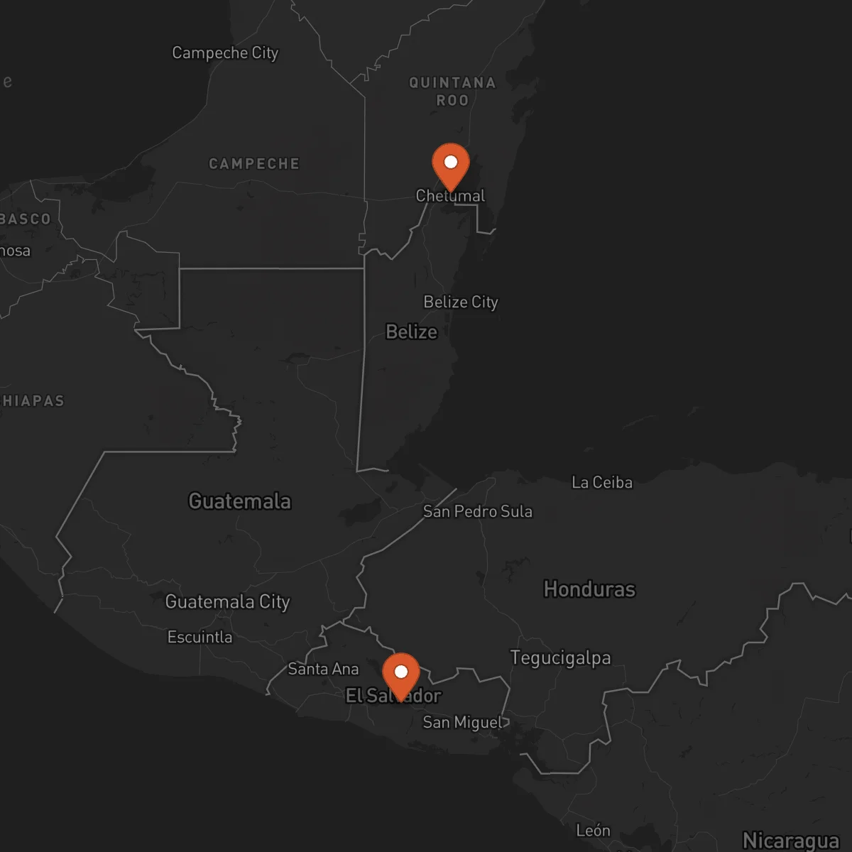Ruta Chetumal - San Vicente