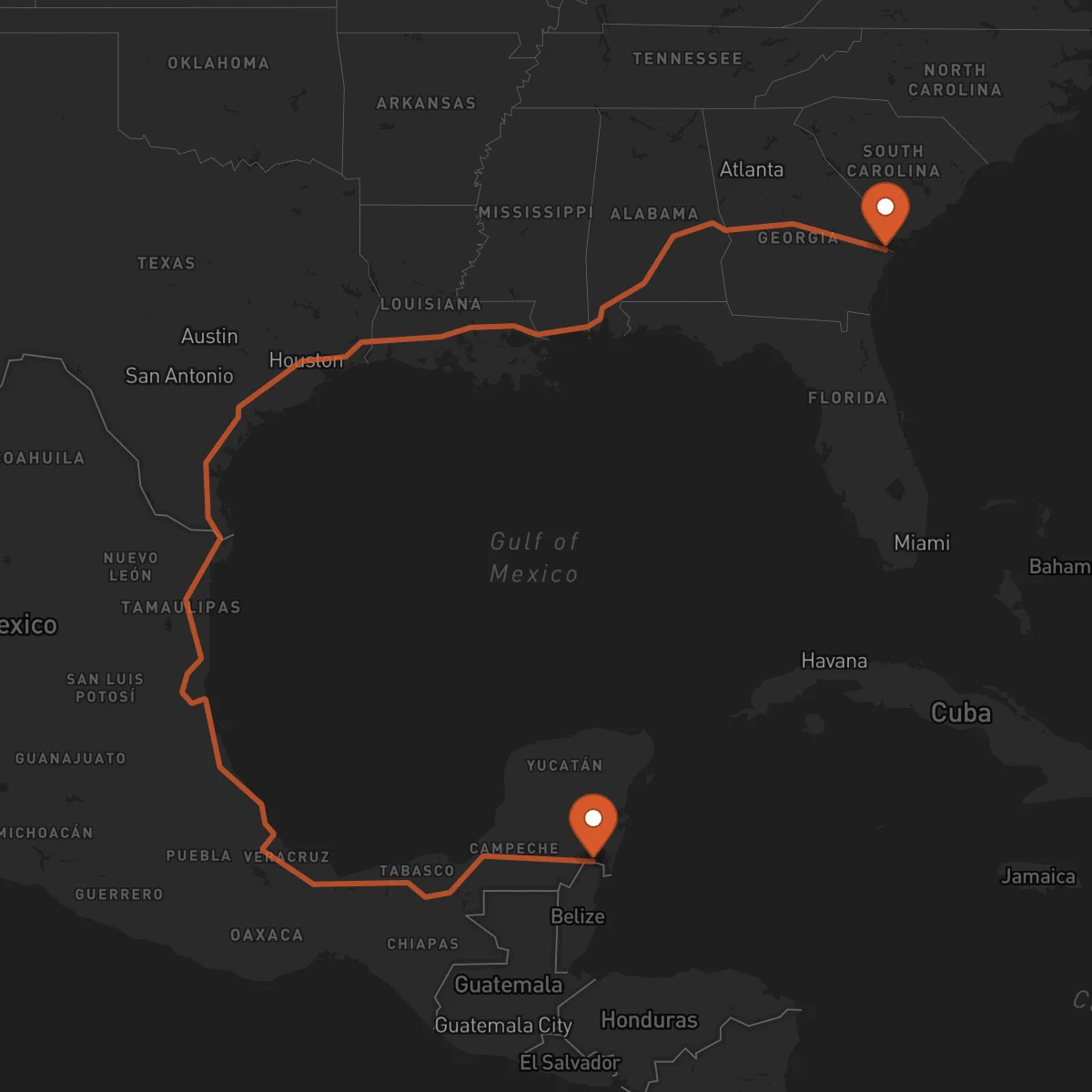 Ruta Savannah - Chetumal