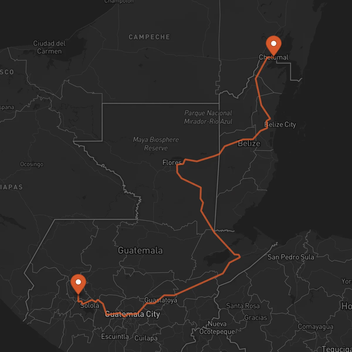 Ruta Chetumal - Totonicapán