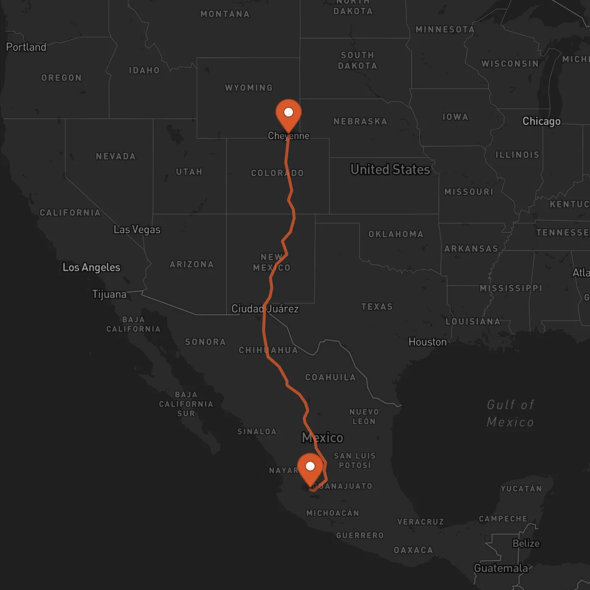 Ruta Cheyenne - Guadalajara
