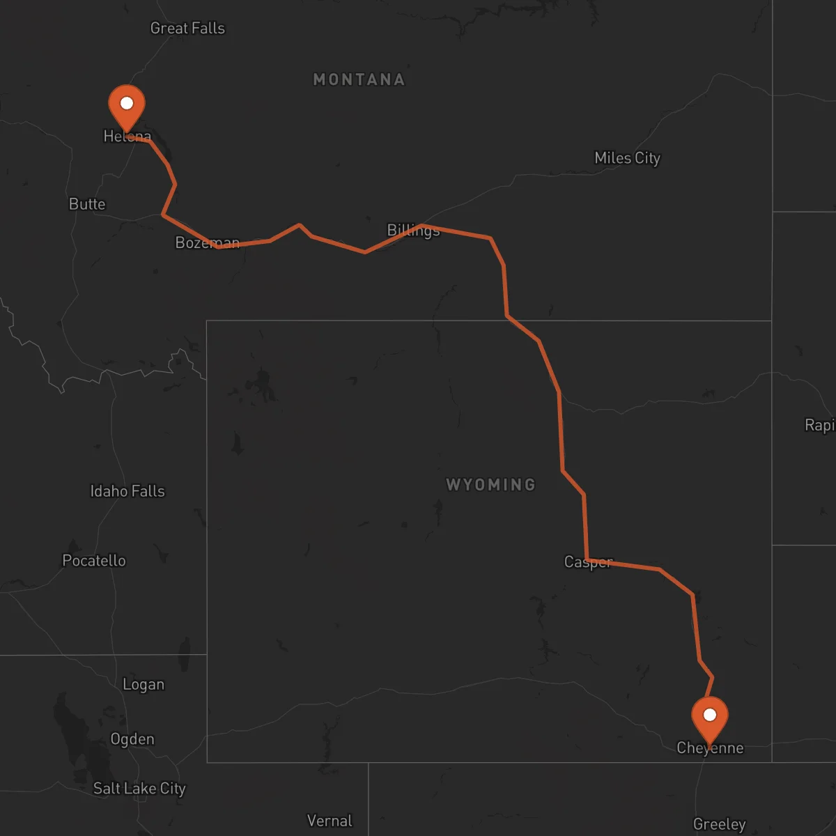 Ruta Helena - Cheyenne