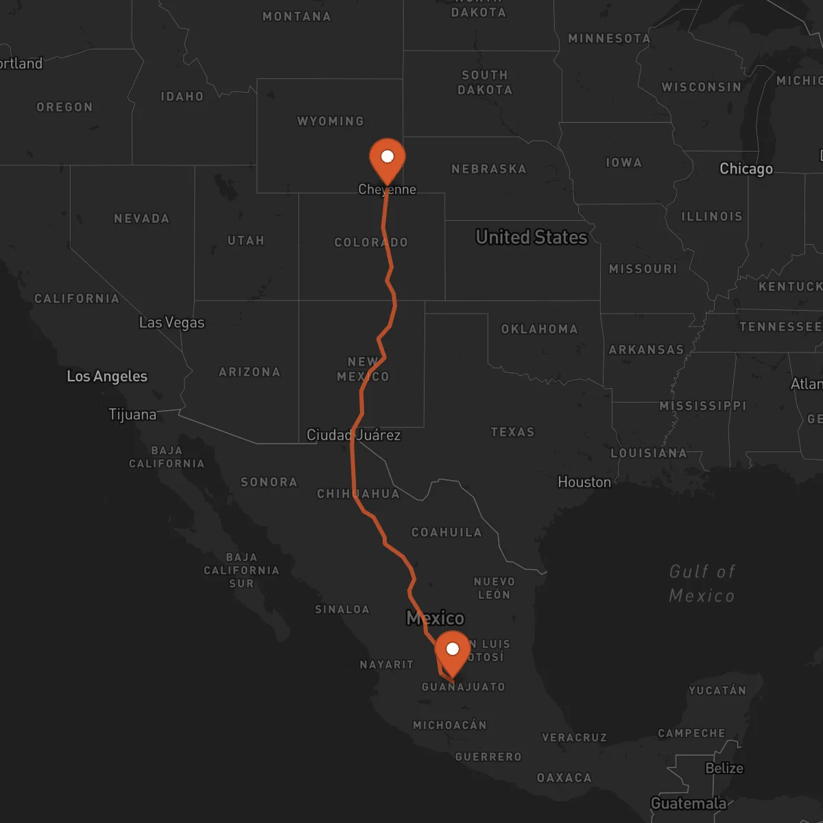 Ruta Cheyenne - León Guanajuato