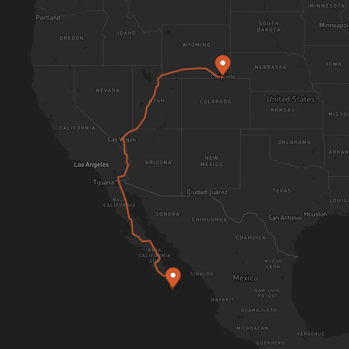 Ruta Cheyenne - Los Cabos