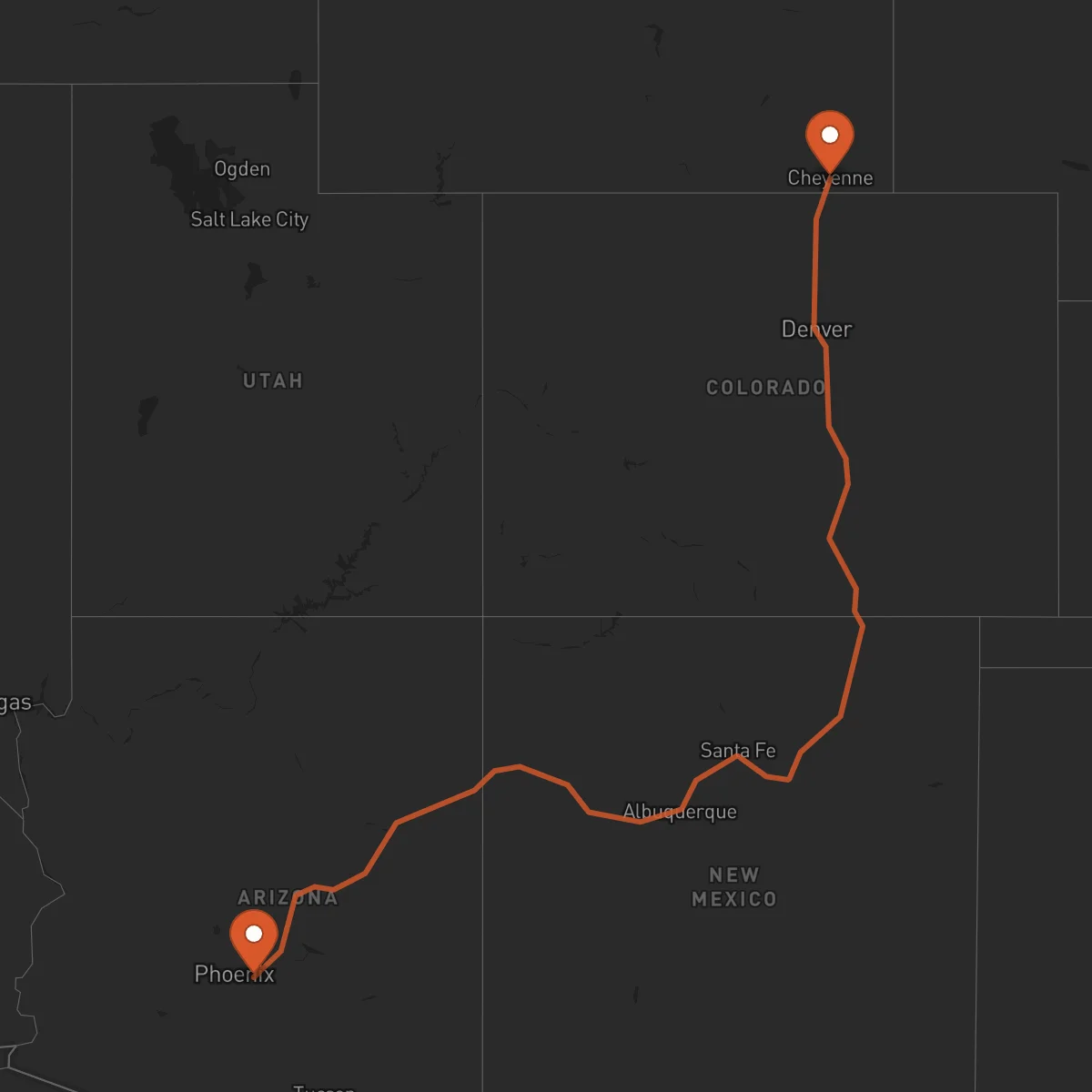 Ruta Cheyenne - Mesa