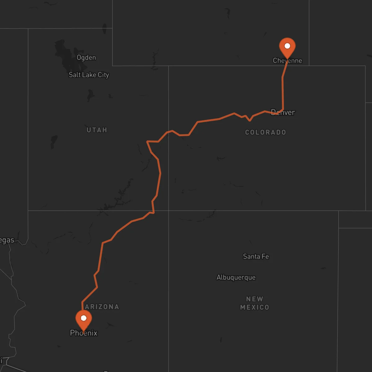 Ruta Cheyenne - Phoenix