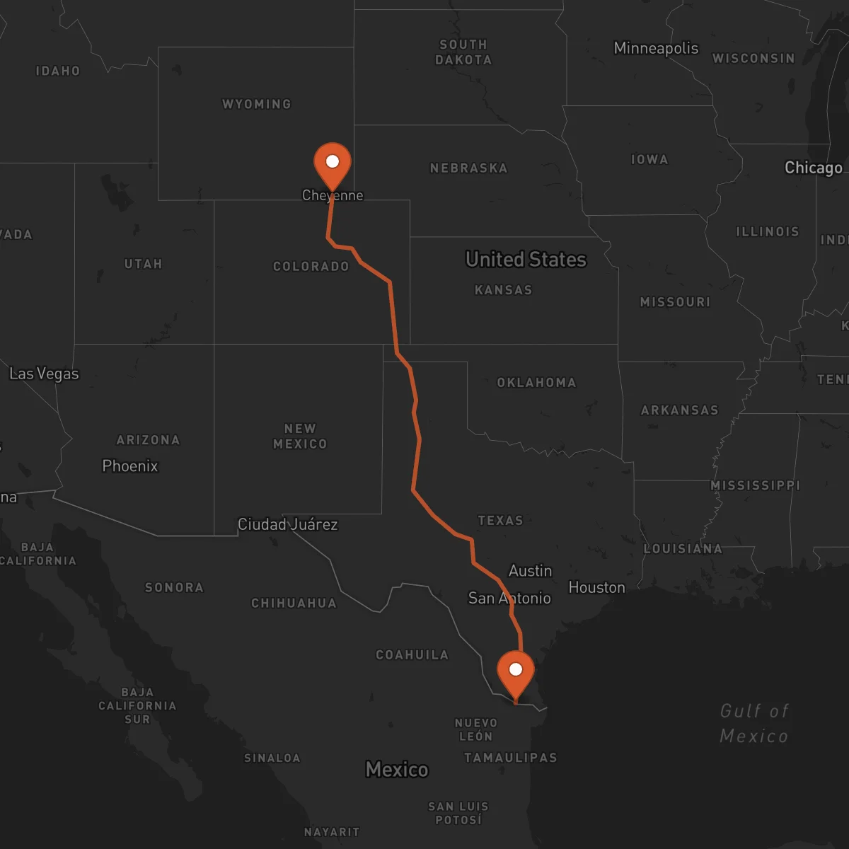 Ruta Reynosa - Cheyenne