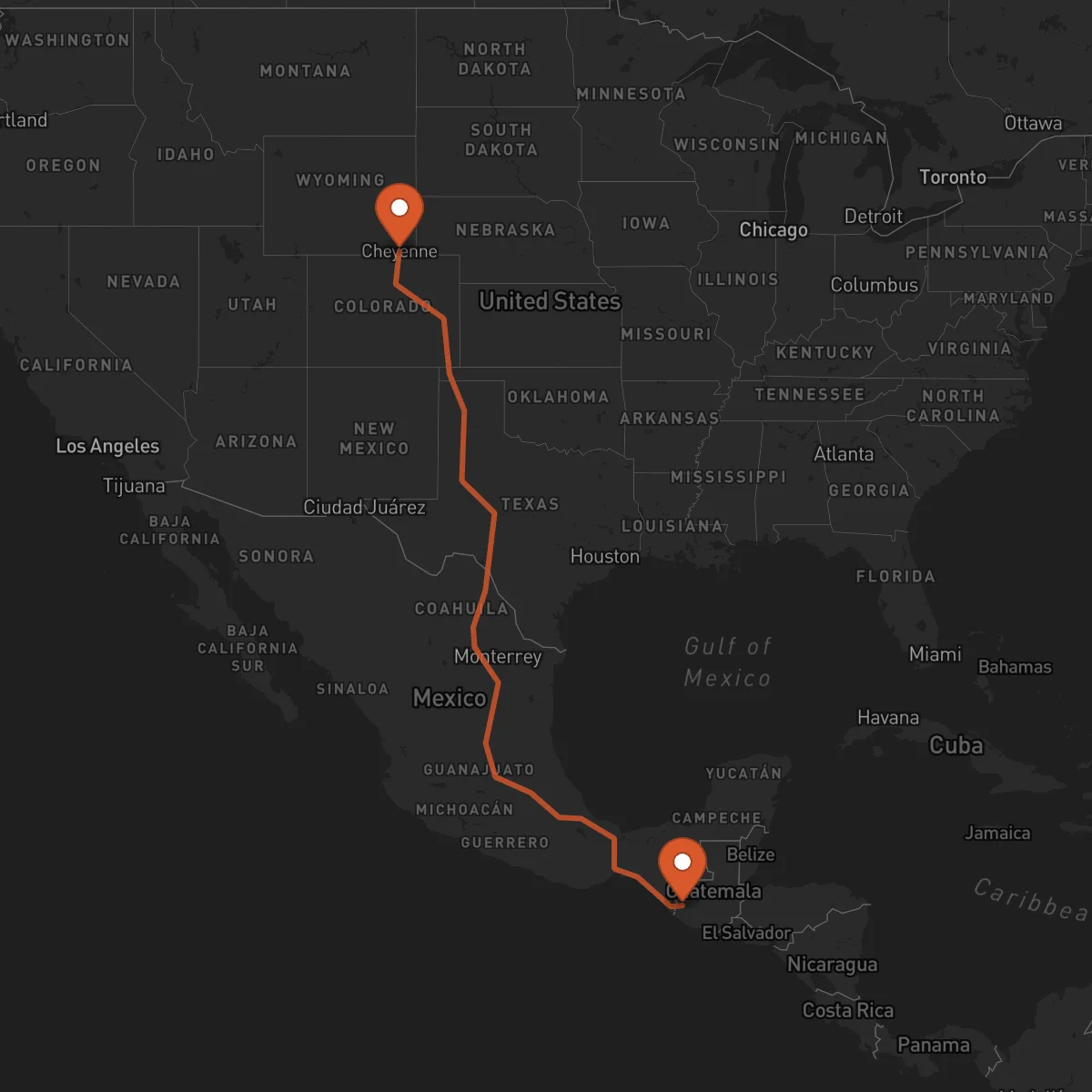 Ruta Cheyenne - San Marcos