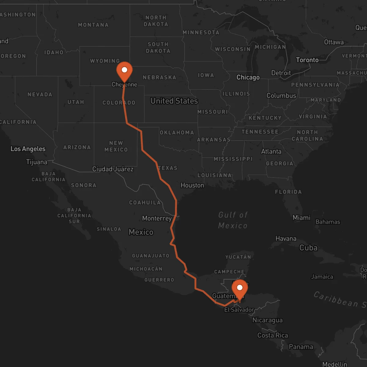 Ruta Santa Rosa de Copán - Cheyenne