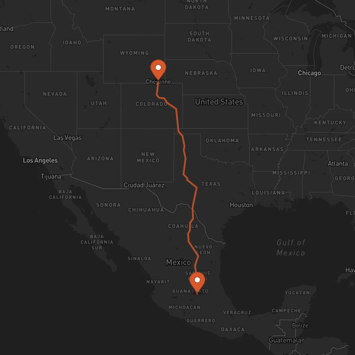Ruta Cheyenne - Santiago de Querétaro
