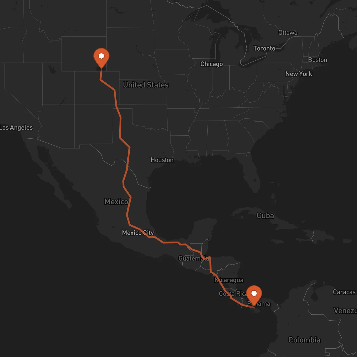 Ruta Santiago de Veraguas - Cheyenne