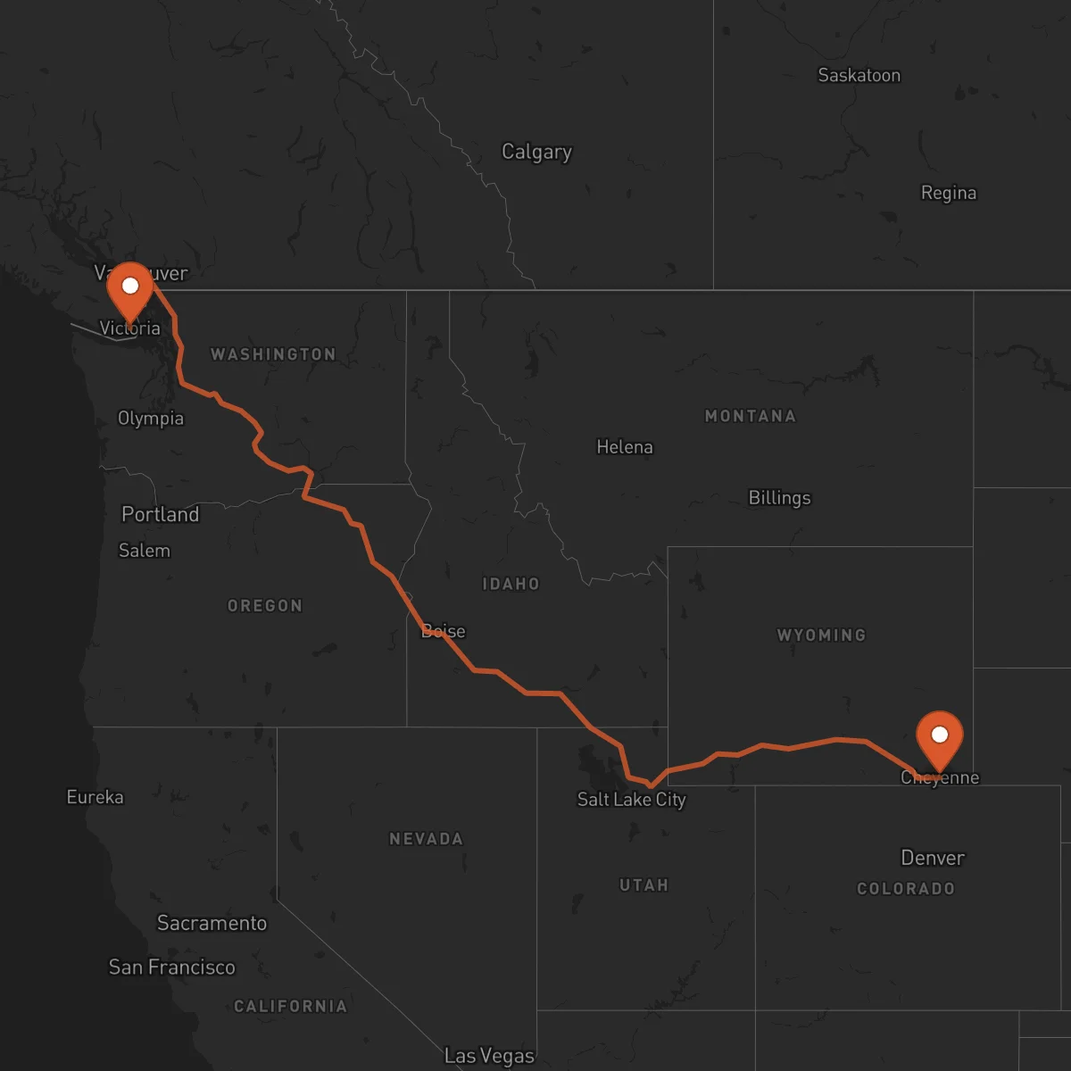Ruta Victoria - Cheyenne