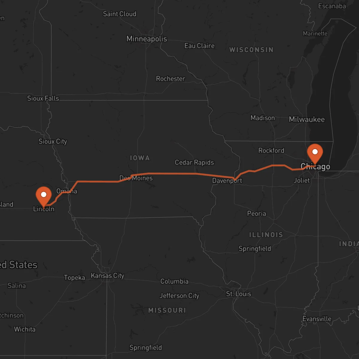 Ruta Lincoln - Chicago