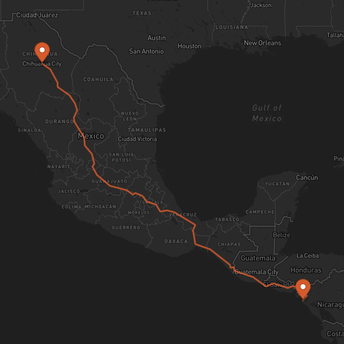 Ruta Chihuahua - Chinandega