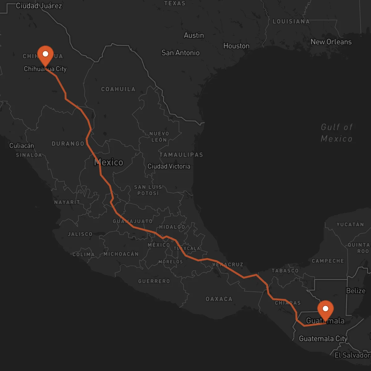Ruta Cobán - Chihuahua