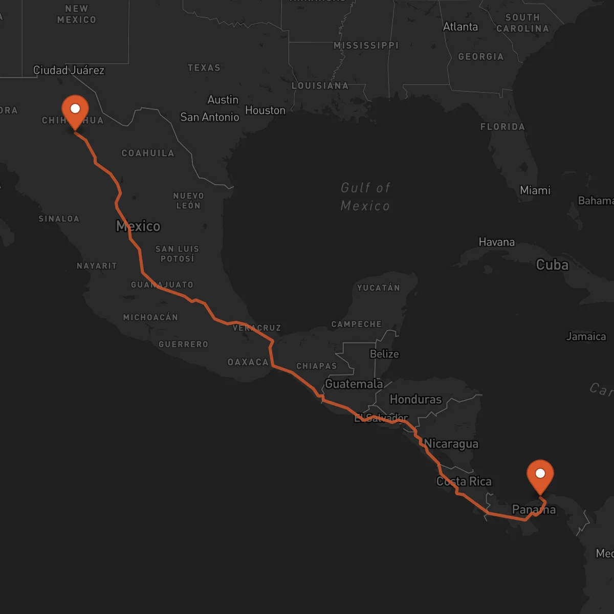 Ruta Chihuahua - Colón