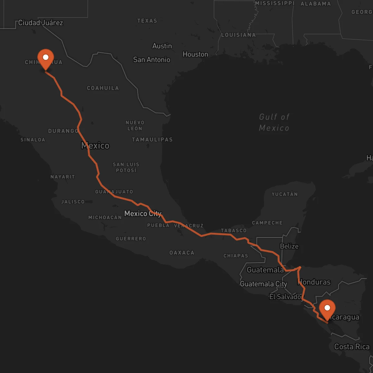 Ruta Granada - Chihuahua