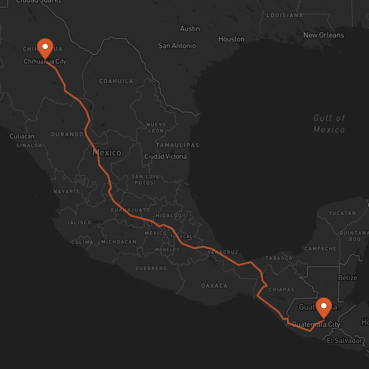 Ruta Chihuahua - Guastatoya