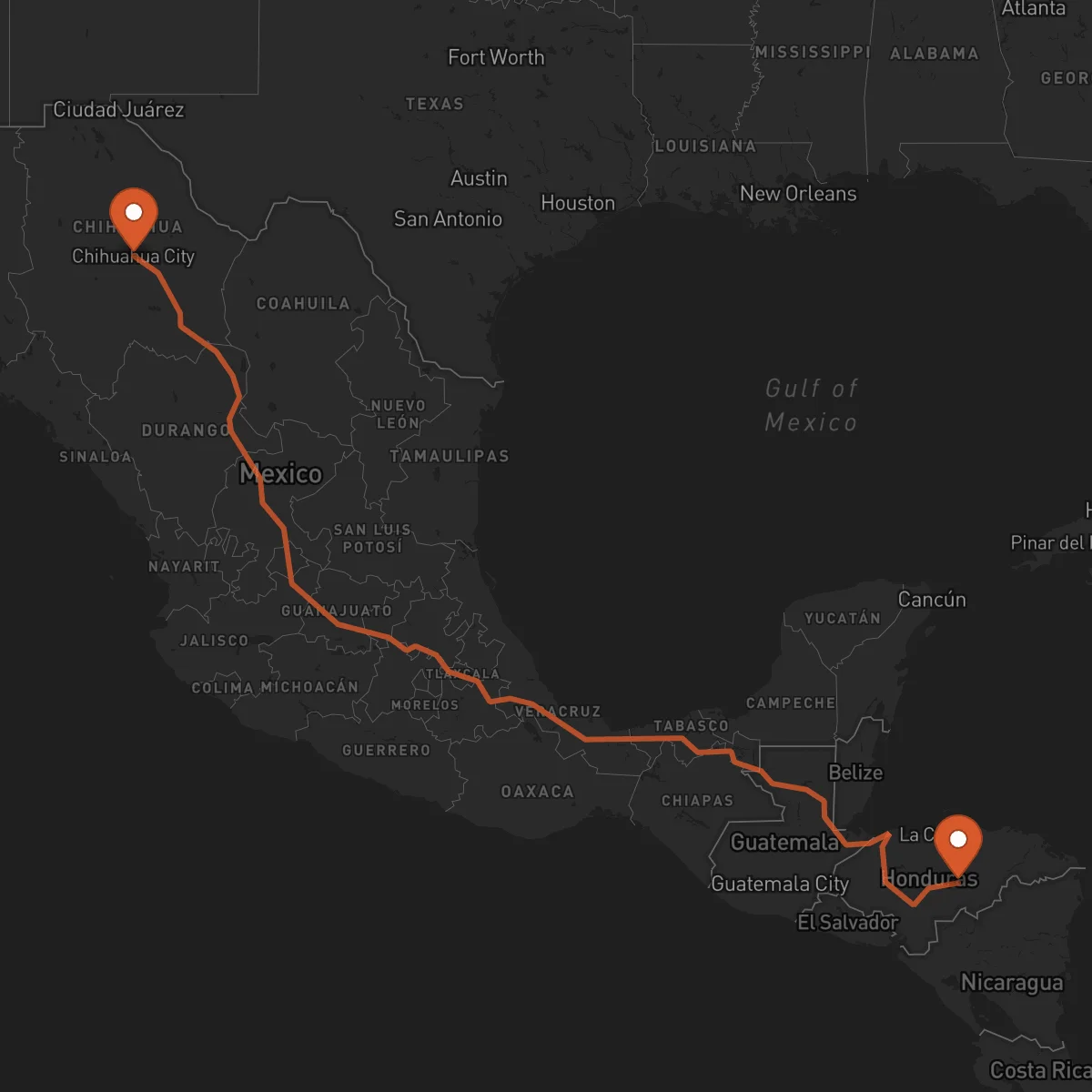 Ruta Juticalpa - Chihuahua