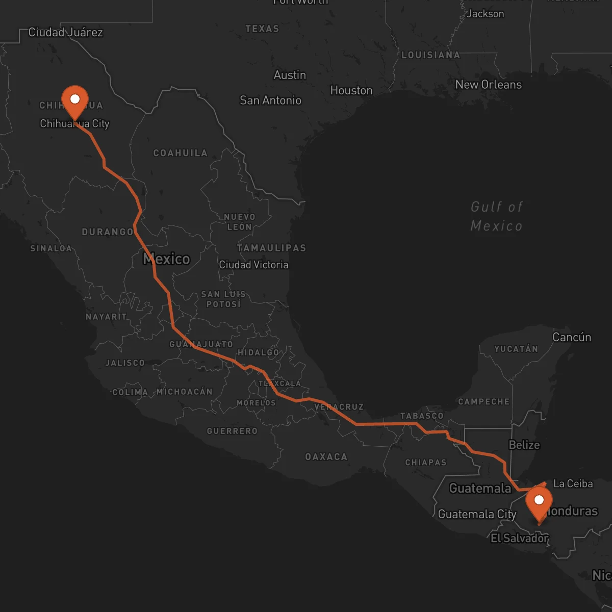 Ruta La Esperanza - Chihuahua