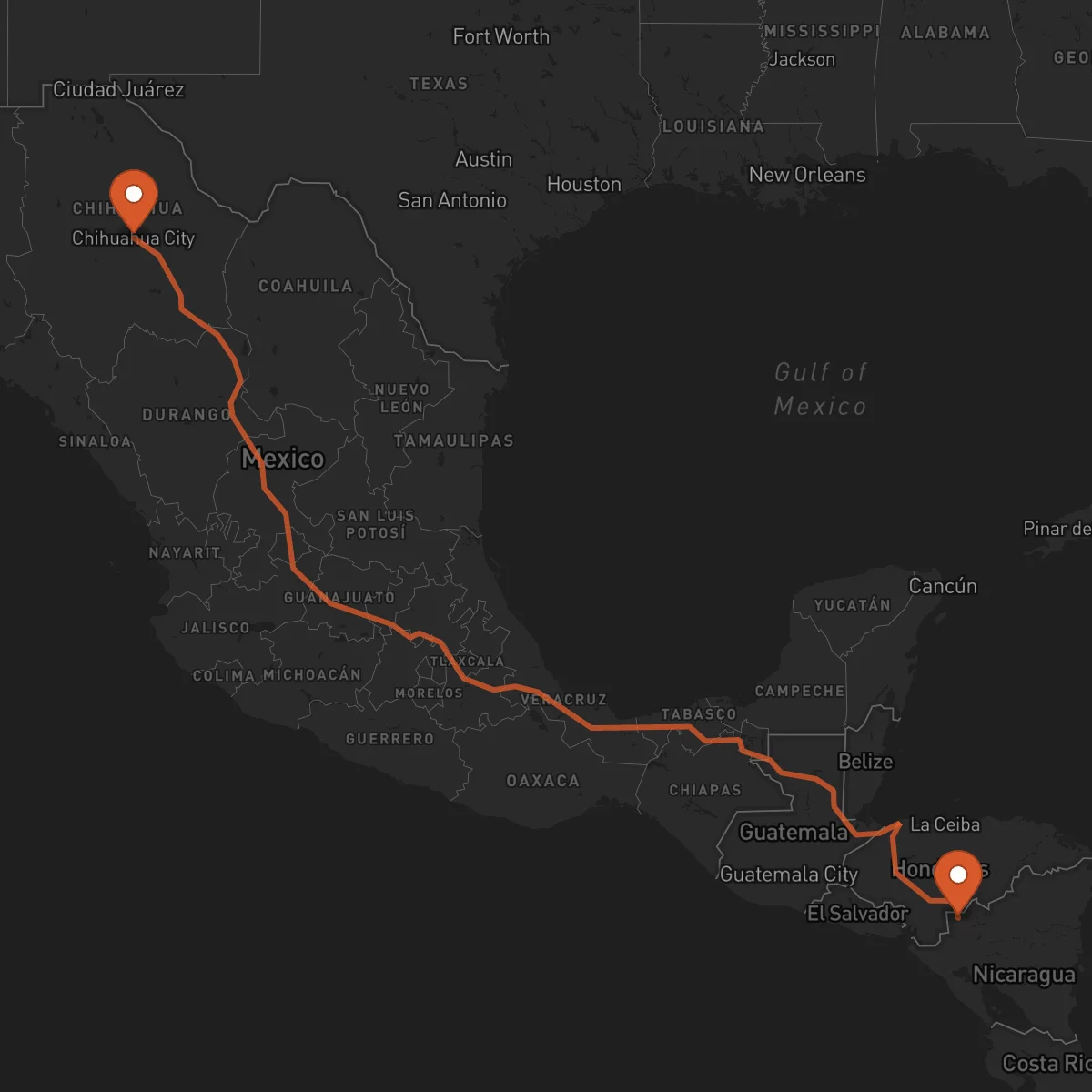 Ruta Ocotal - Chihuahua