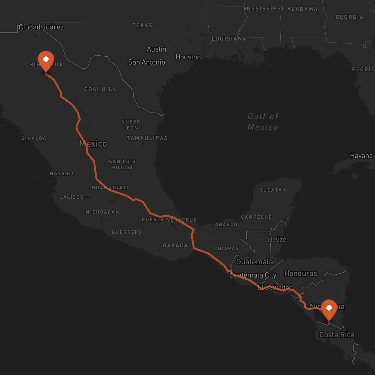 Ruta San Carlos - Chihuahua