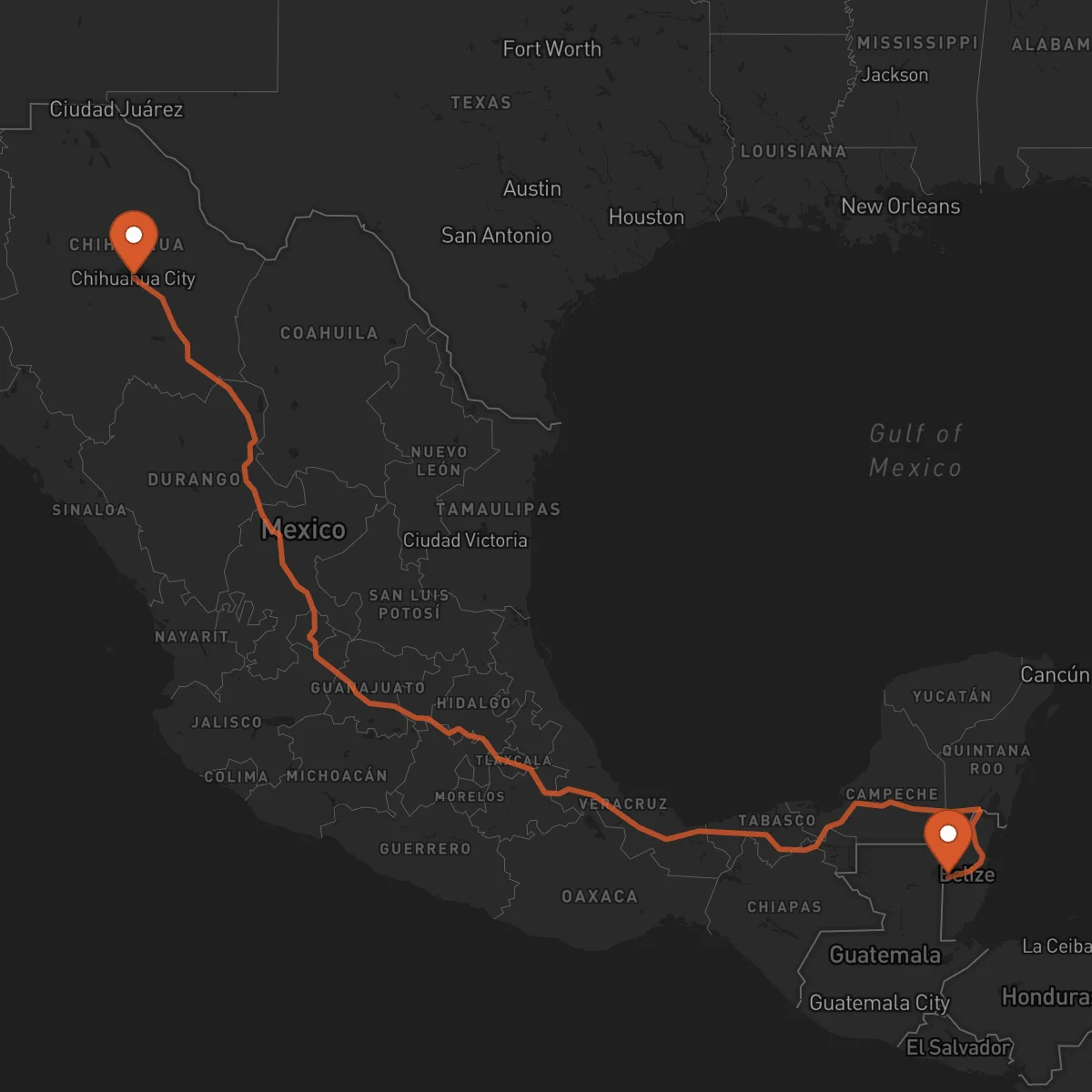 Ruta San Ignacio - Chihuahua
