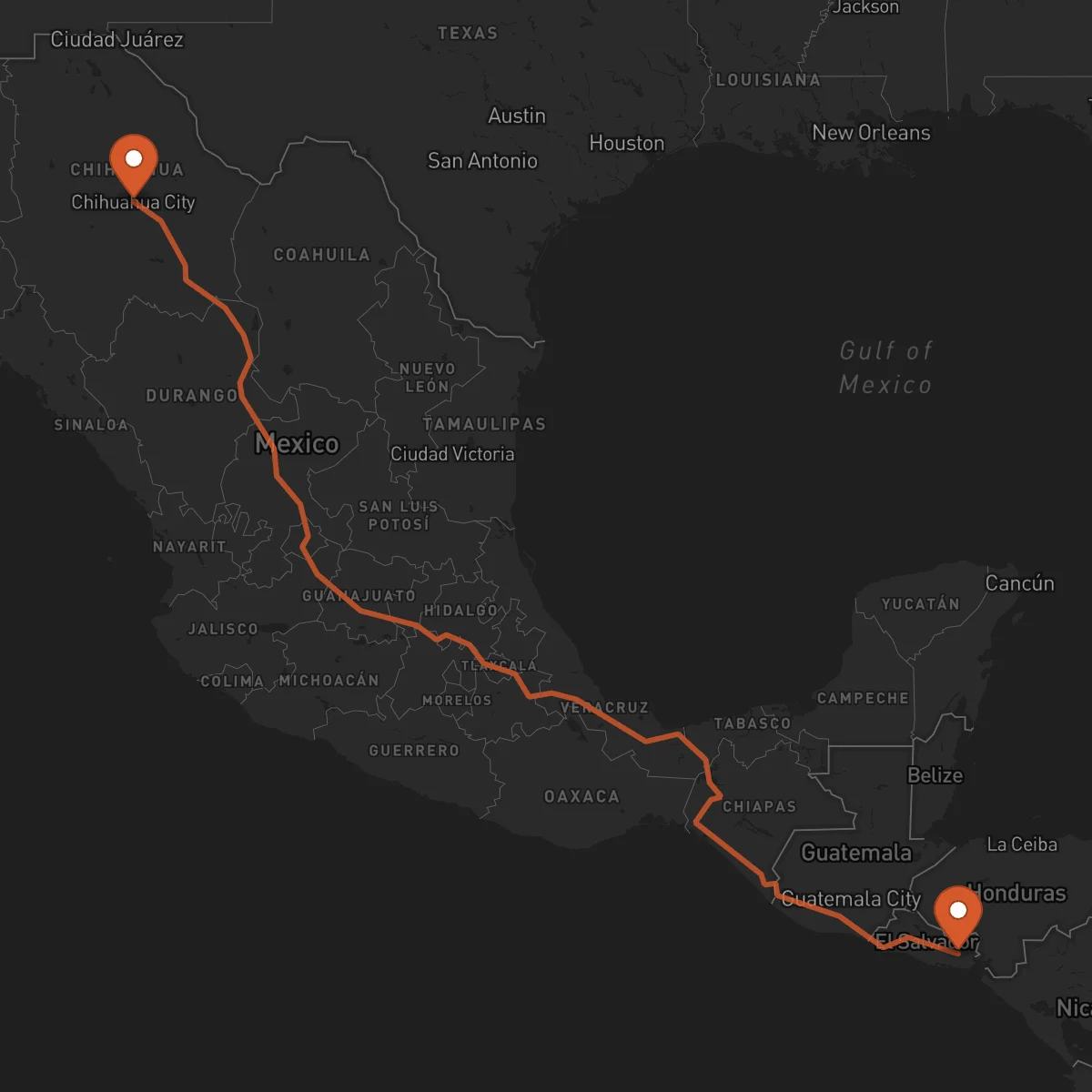Ruta San Miguel - Chihuahua