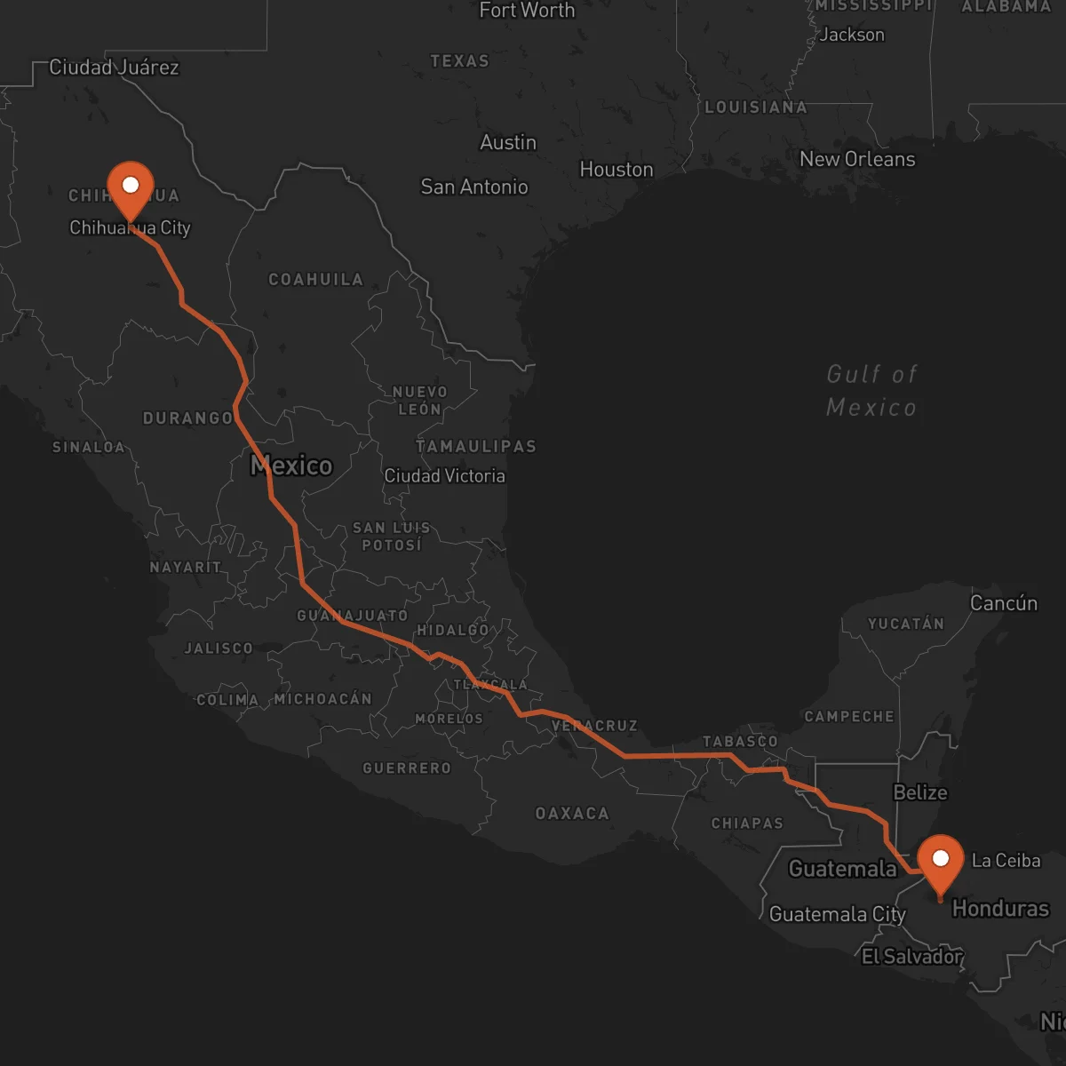 Ruta Chihuahua - Santa Bárbara