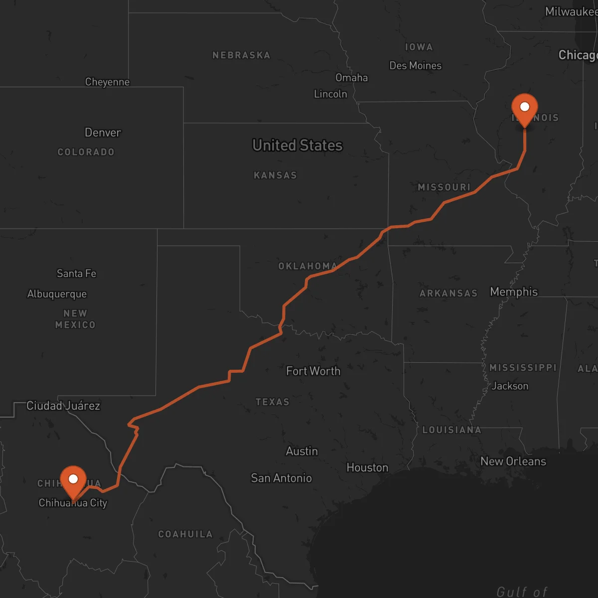 Ruta Chihuahua - Springfield
