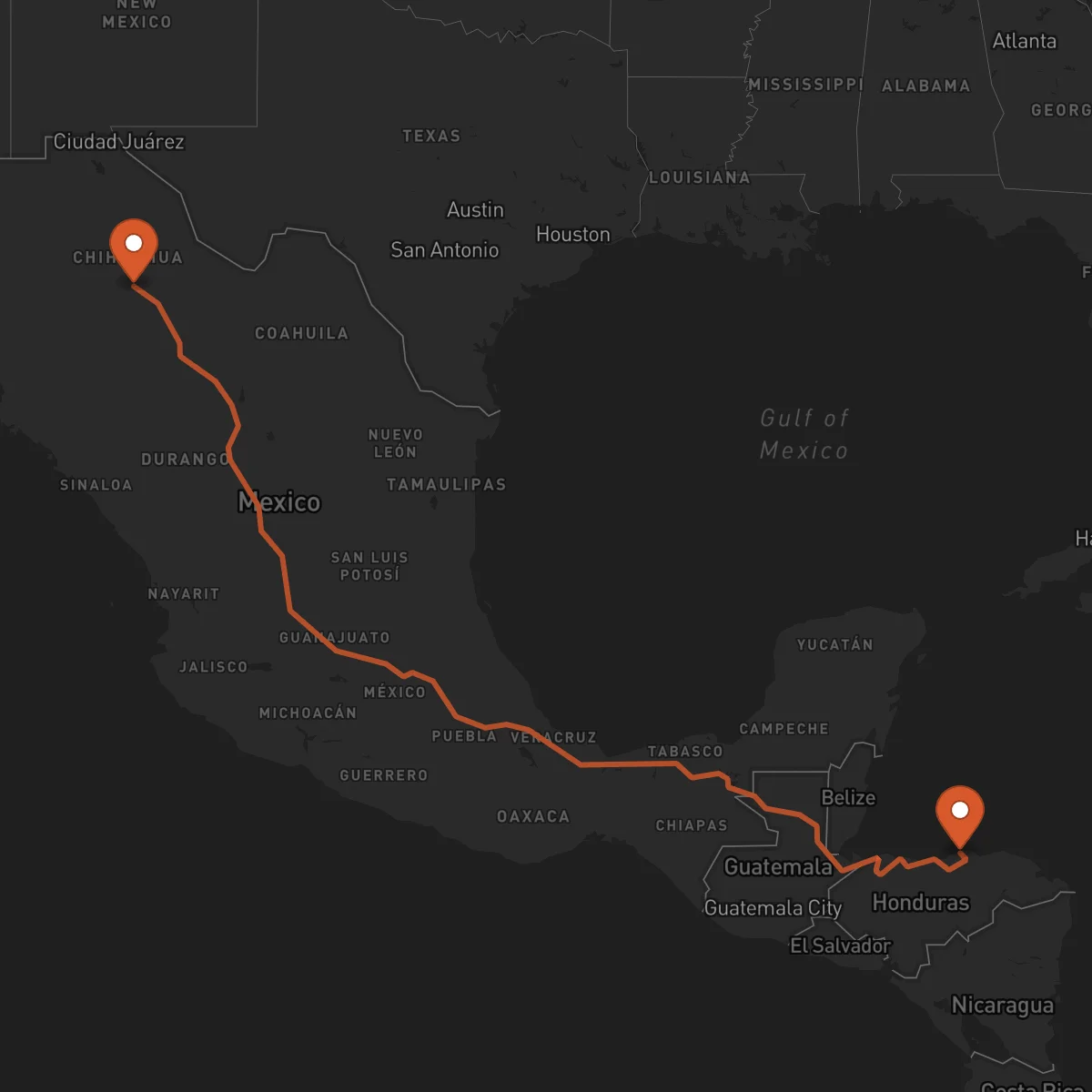 Ruta Chihuahua - Trujillo