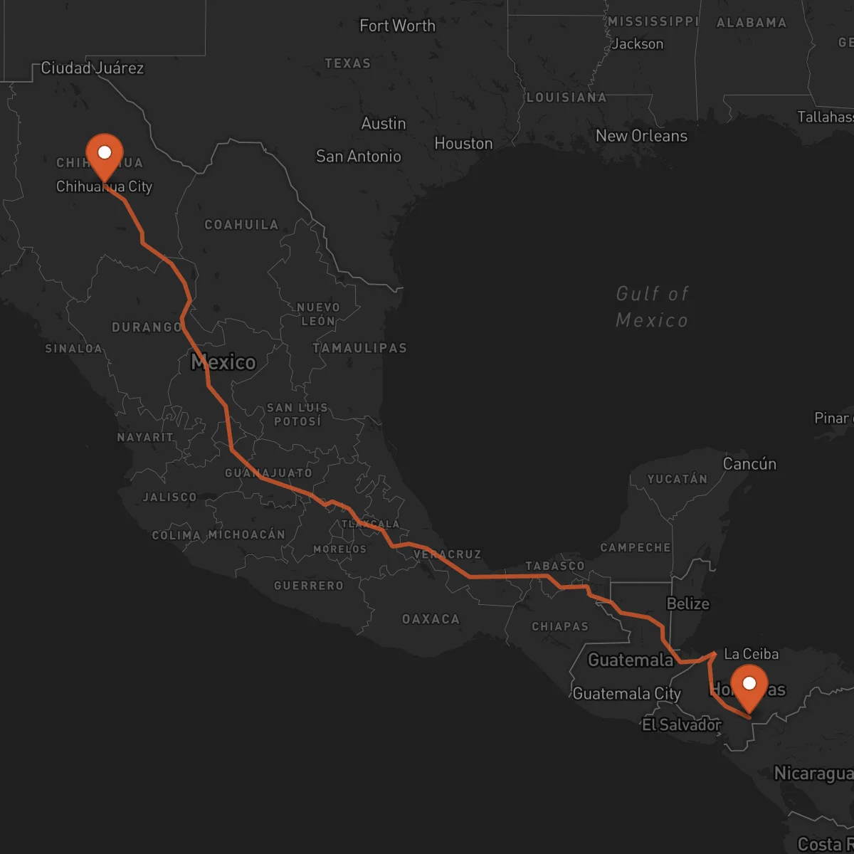 Ruta Yuscarán - Chihuahua