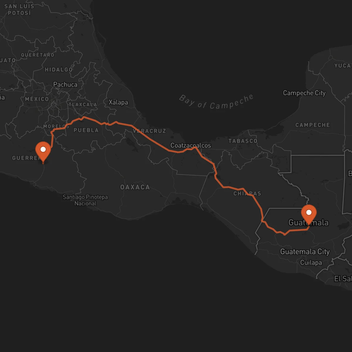 Ruta Chilpancingo de los Bravo - Cobán
