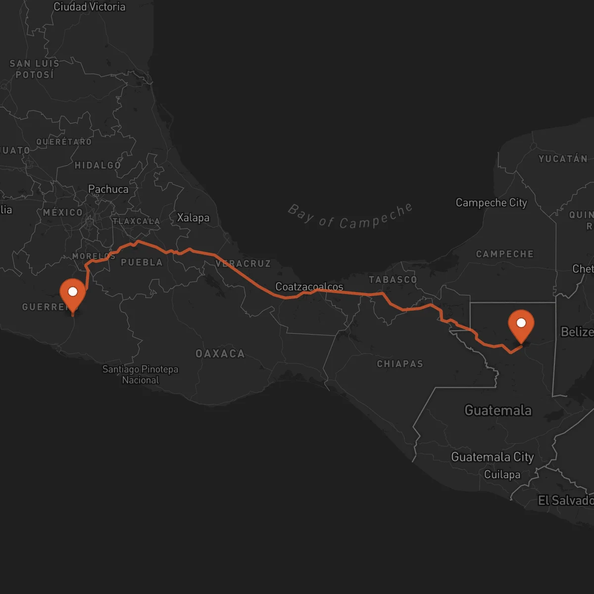 Ruta Chilpancingo de los Bravo - Flores