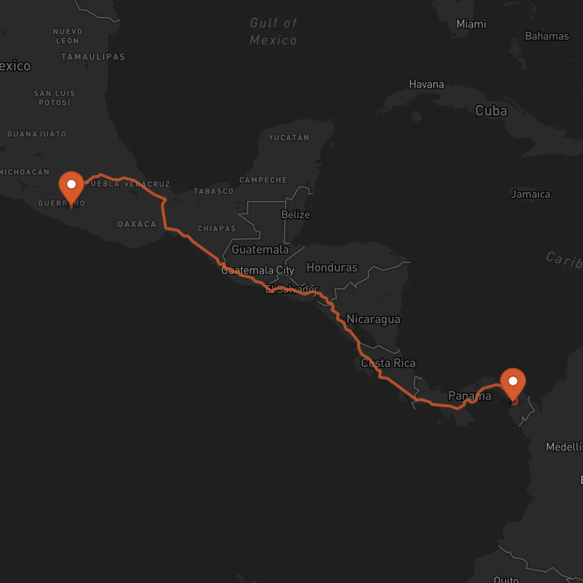 Ruta Chilpancingo de los Bravo - La Palma