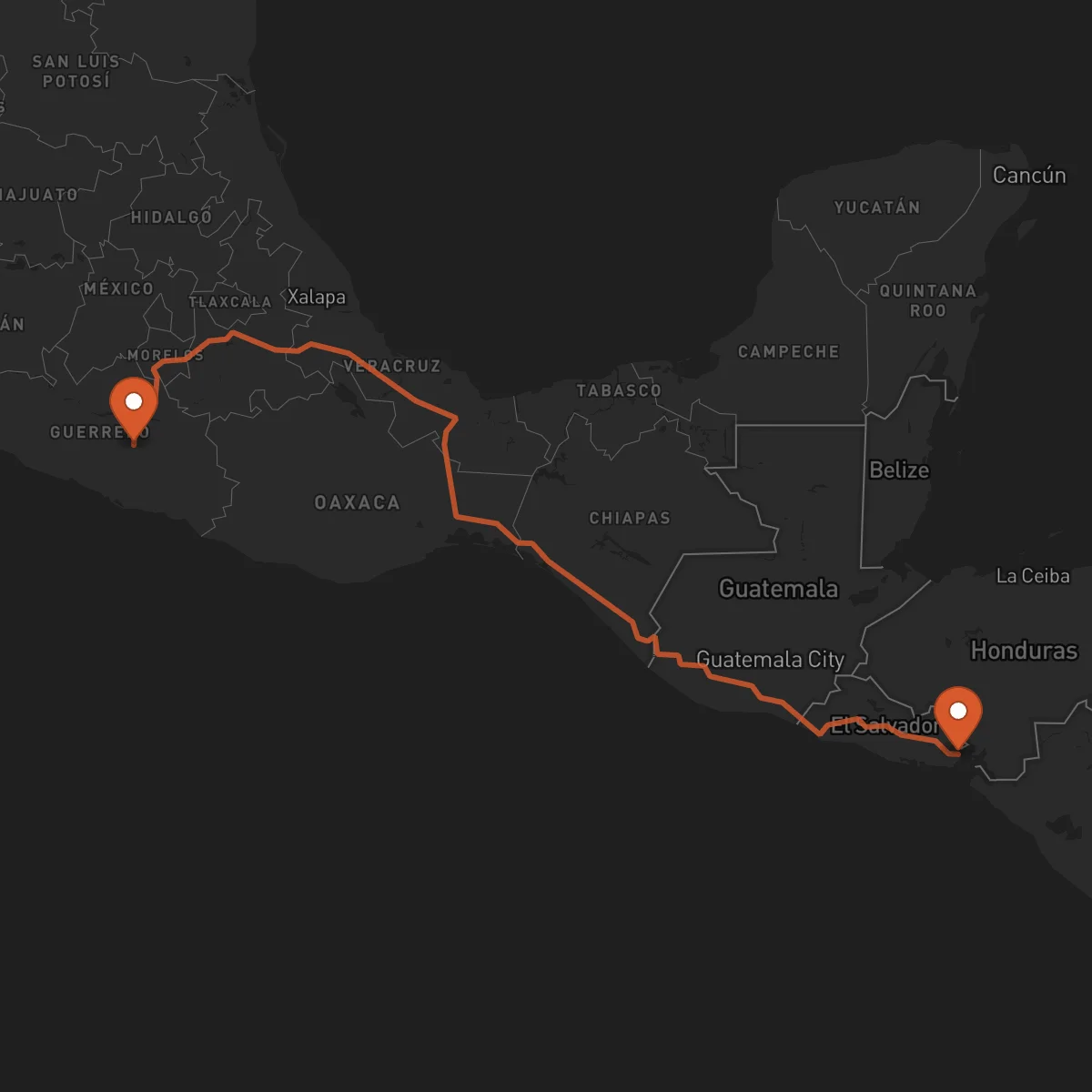 Ruta La Unión - Chilpancingo de los Bravo