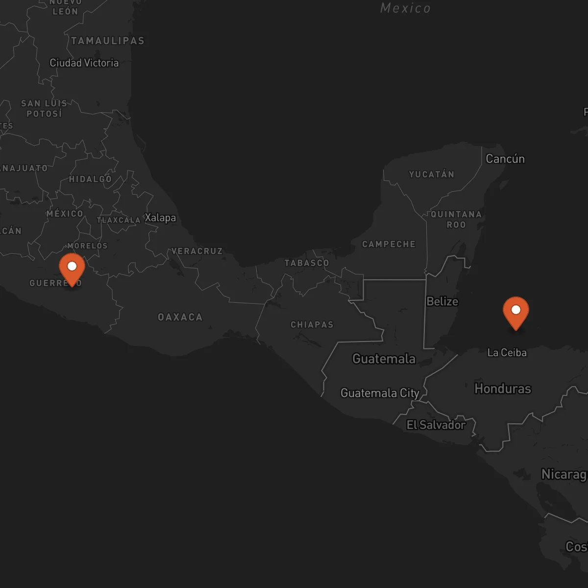 Ruta Chilpancingo de los Bravo - Roatán