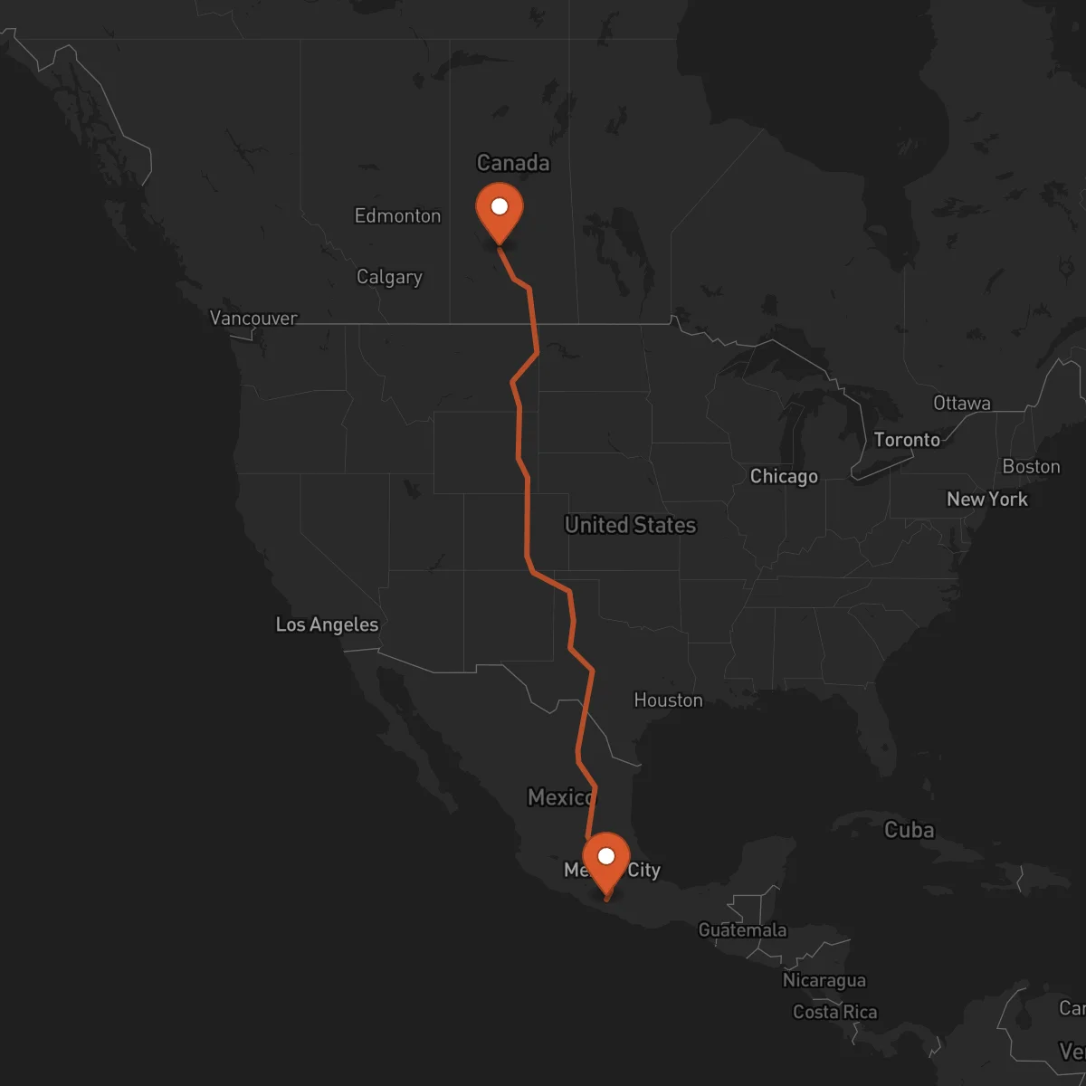 Ruta Chilpancingo de los Bravo - Saskatoon