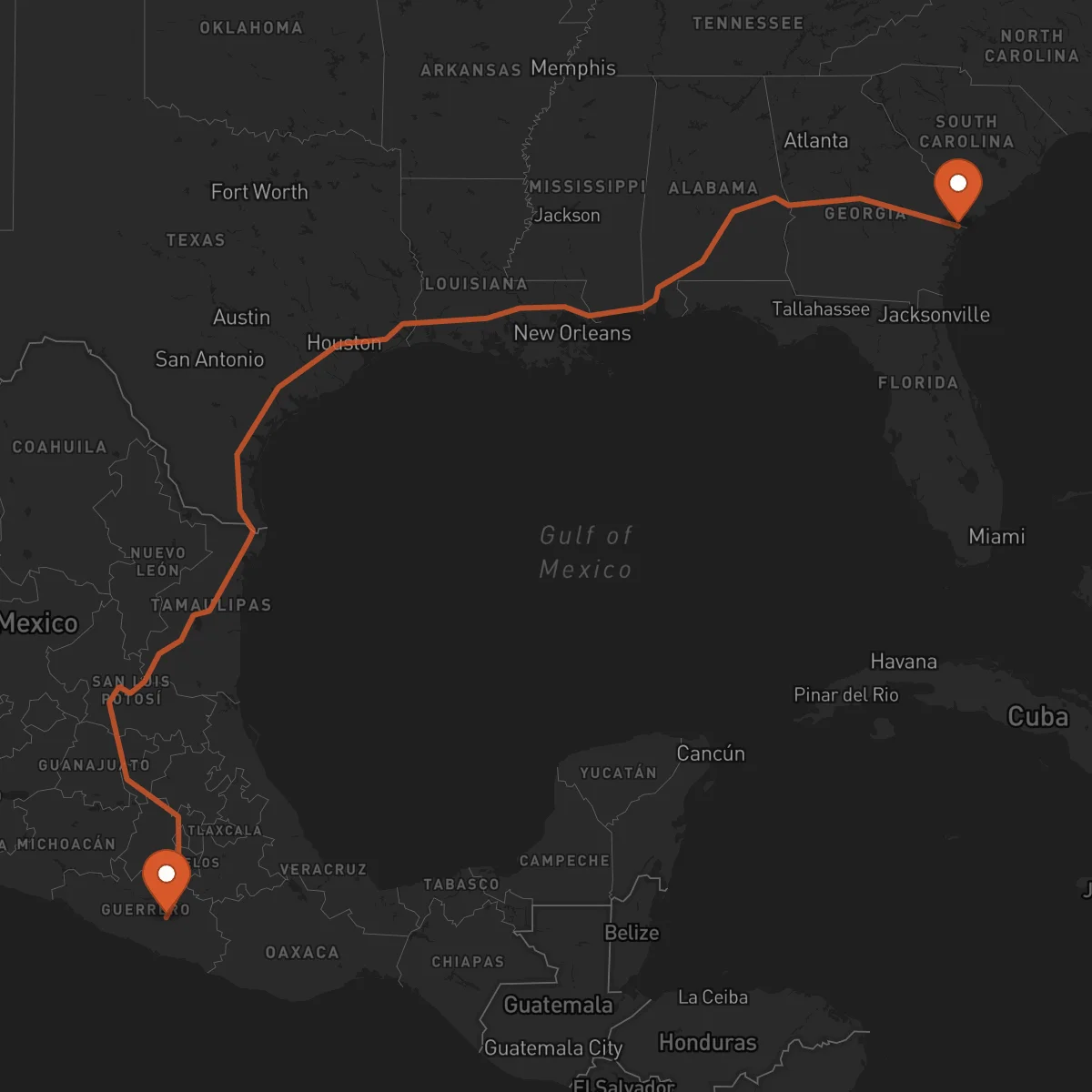 Ruta Chilpancingo de los Bravo - Savannah