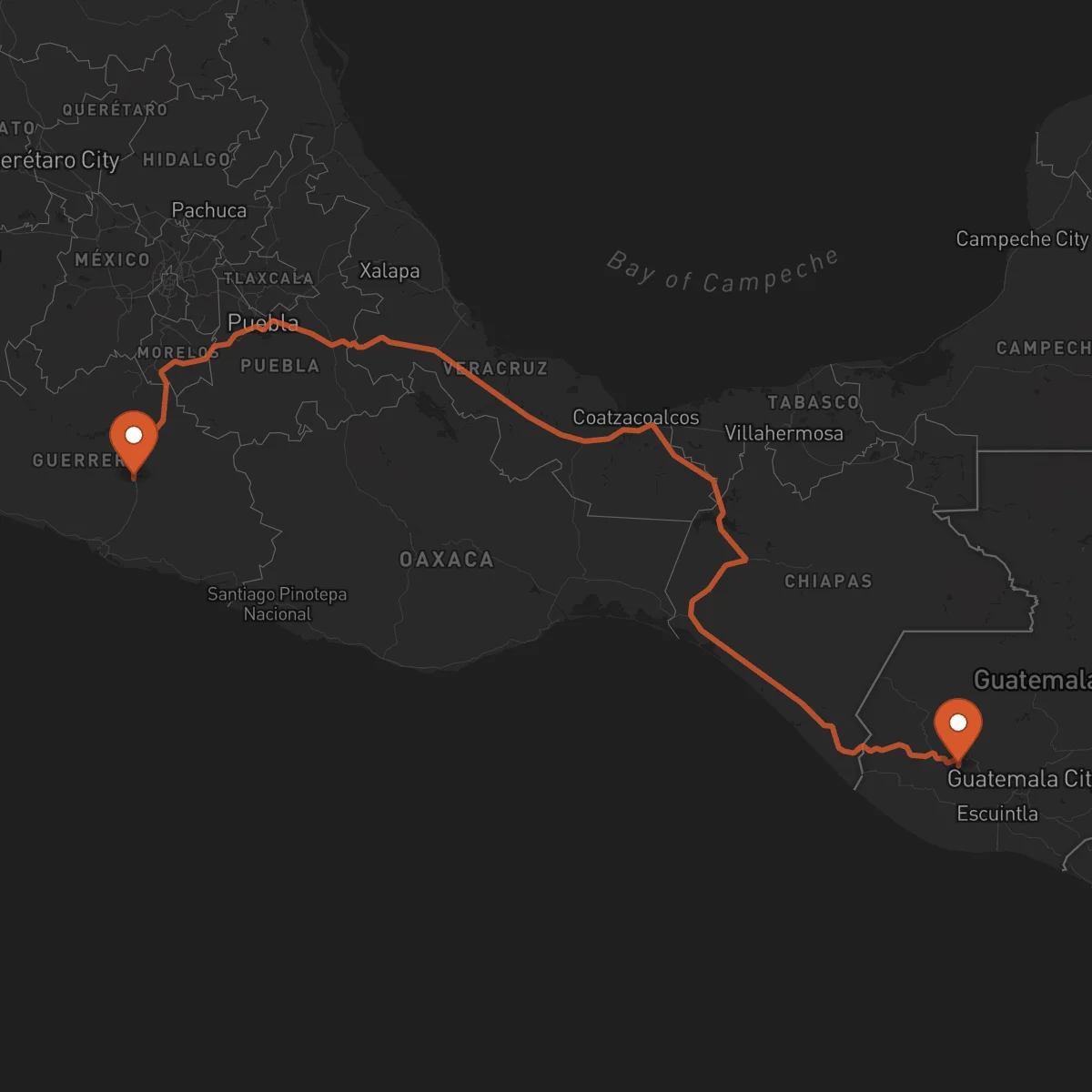 Ruta Chilpancingo de los Bravo - Sololá