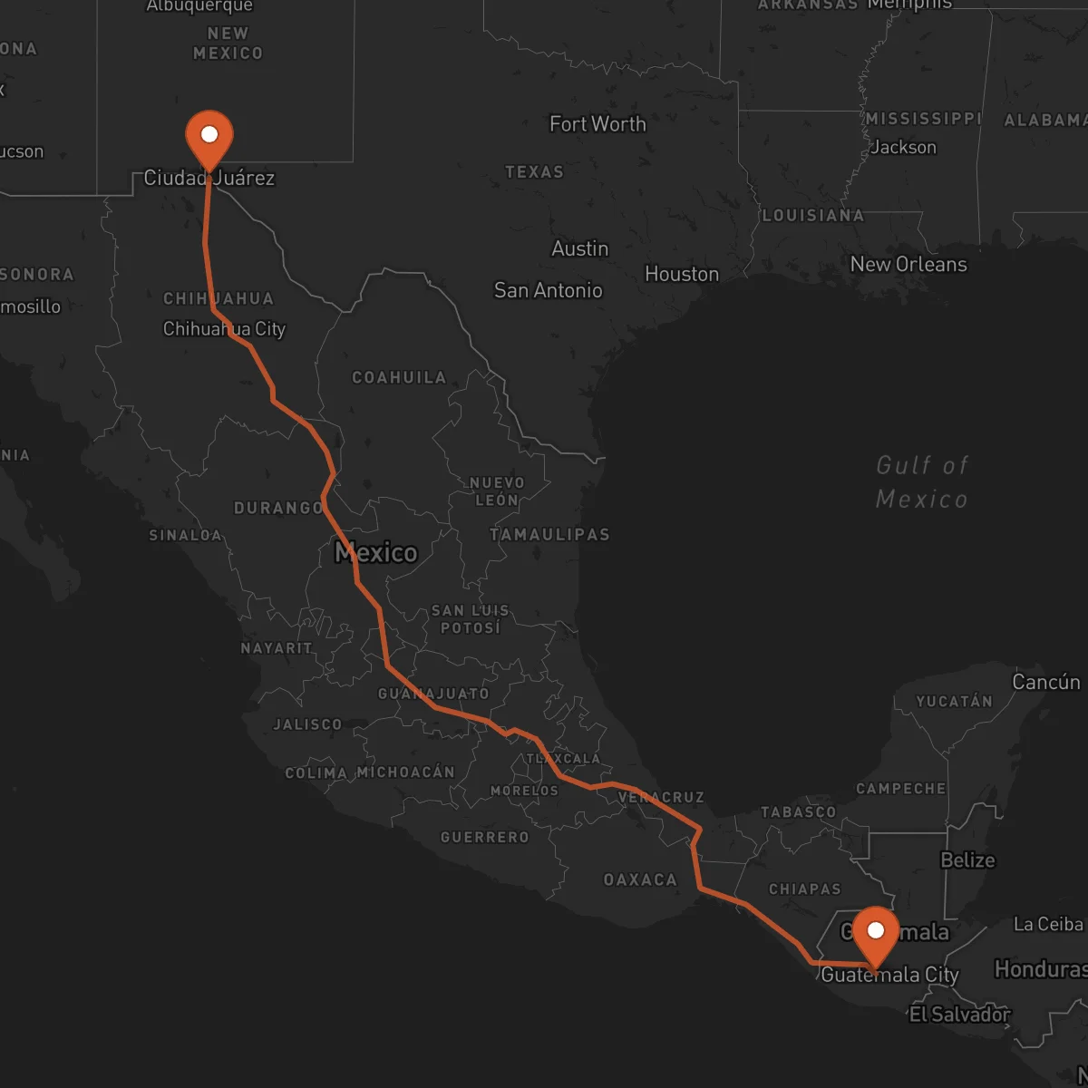 Ruta Chimaltenango - Ciudad Juárez